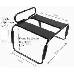 Love & queening chair with support handles & ADJUSTABLE HEIGHT