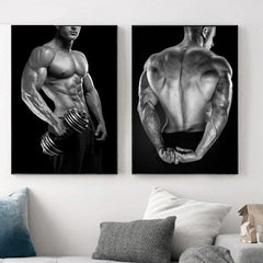 Sexy fitness photography printed on canvas. Choose from 5 images.
