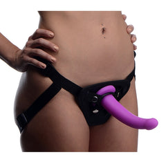 Navigator Silicone G-Spot Dildo with Harness