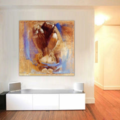 Man & Woman in oil printed on canvas