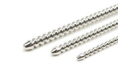 Stainless steel urethral sounds. Straight shaft.