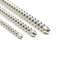 Stainless steel urethral sounds. Straight shaft.