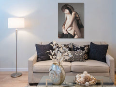 Lesbian Erotica. Studio photography printed on canvas