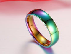 Ring LGBT Pride Unisex rainbow ring - 9 sizes