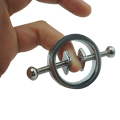 Nipple clamps in stainless steel adjustable