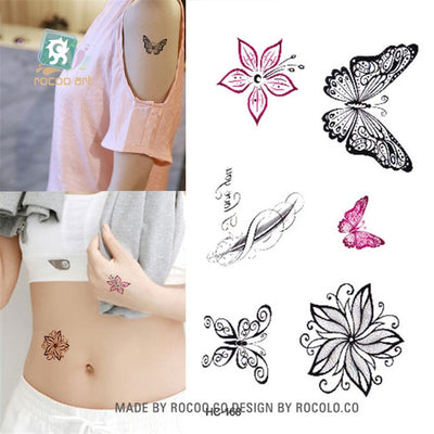 Temporary tattoos Women SMALL assorted selection No. 3