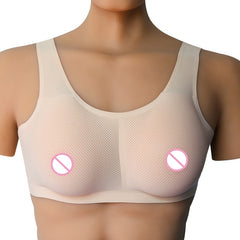 Halter top bra and breast insert set
