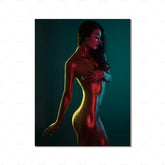 Sultry Latina. Portrait printed to canvas 2 in a series of 5