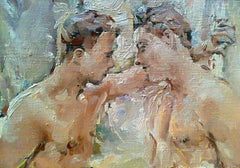 Imminent. Oil painting printed on canvas