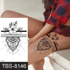 Temporary tattoos ALL BODY AREAS for Women 25 assorted designs