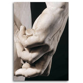Michelangelo sculpture sections represented beautifully in print