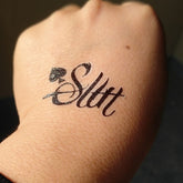 Temporary tattoo for women or men SLUT of Spades