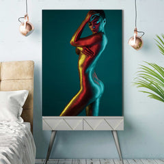 Sultry Latina. Portrait printed to canvas 5 in a series of 5