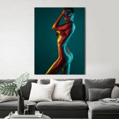 Sultry Latina. Portrait printed to canvas 5 in a series of 5