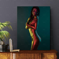 Sultry Latina. Portrait printed to canvas 1 in a series of 5