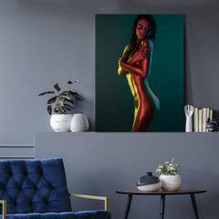 Sultry Latina. Portrait printed to canvas 1 in a series of 5