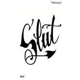 Temporary tattoos for women or men SLUT 1 pc.