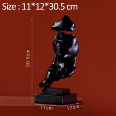 Shhh... Resin statues for desktop, dresser or living room