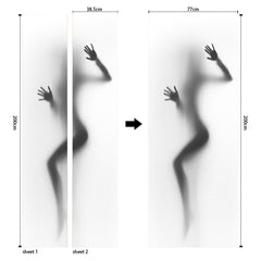 Wall silhouette sticker made of PVC. Image 25