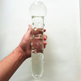 Large double ended pyrex glass dildo 31cm
