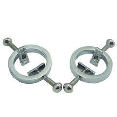 Nipple clamps in stainless steel adjustable