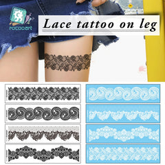 Temporary sexy LEG GARTER tattoos for women assorted range