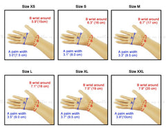 Latex fisting gloves. Mid wrist length. Range of sizes