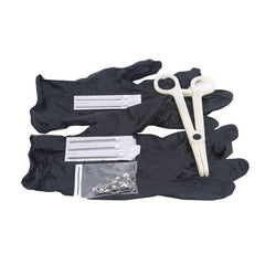 Piercing needles tool and basic ornaments set