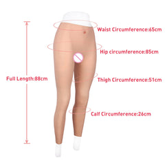 Lower body female suit with vaginal tract & penis sleeve