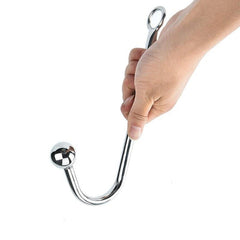 Stainless Steel Anal Hook 250mm with Single Ball
