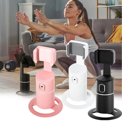 Motorised face tracking AI mobile phone stand with 360° rotation