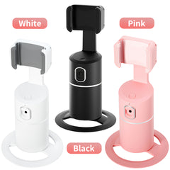 Motorised face tracking AI mobile phone stand with 360° rotation