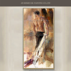 Reflections. Original oil portrait printed on canvas