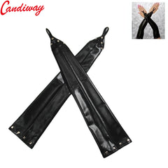 Latex fingerless gloves, elbow length by Candyway