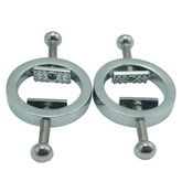 Nipple clamps in stainless steel adjustable