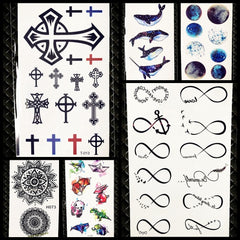 Temporary tattoos Women or Men SMALL assorted selection No. 2