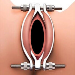 Labia Clamp Adjustable Vagina Speculum in Stainless Steel