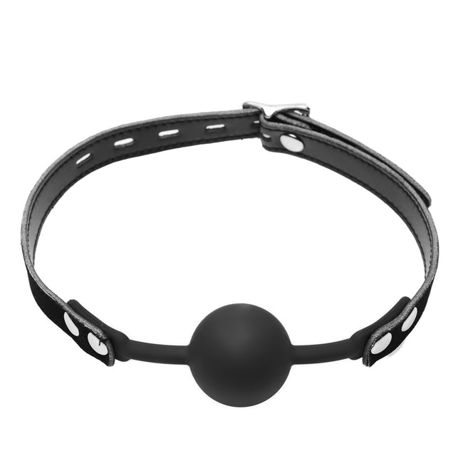 Ball Gag Silicone - premium - Black solid
