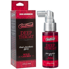 GoodHead Deep Throat Spray - Wild Cherry - Wild Cherry Flavoured Deep Throat Spray - 59 ml Bottle