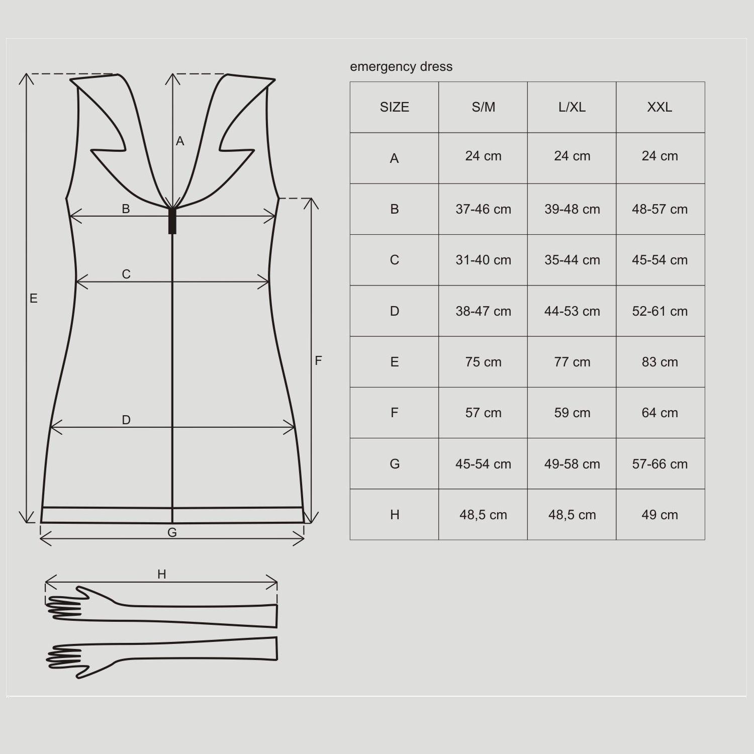 Nurse emergency Dress And Stethoscope S-M