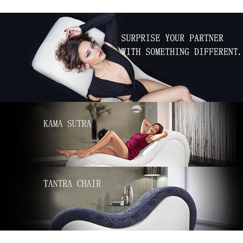 Kama Sutra Mebon Chaise Love Lounge Black