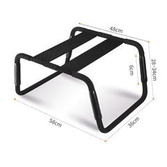 Sex Chair Adjustable Height Black