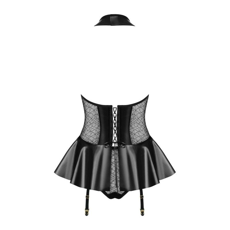 Hot Corset w Panties Black