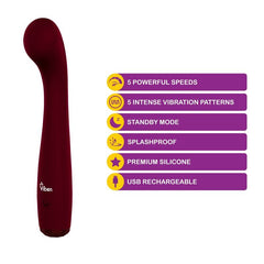 Viben Devotion G-Spot Vibrator - Ruby
