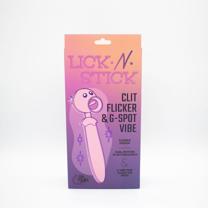 Lick N' Stick Clit Flicker G-Spot Bathroom Vibrator