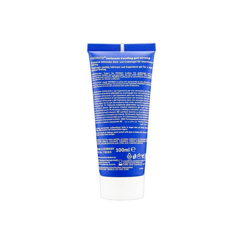 PRORINO Cooling Gel STRONG Water Based Lubricant - 100ml