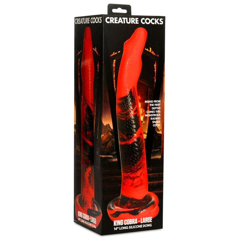 Creature Cocks Large King Cobra 14 inch Silicone Dong