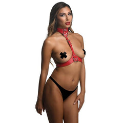 Red Female Chest Harness - S/M