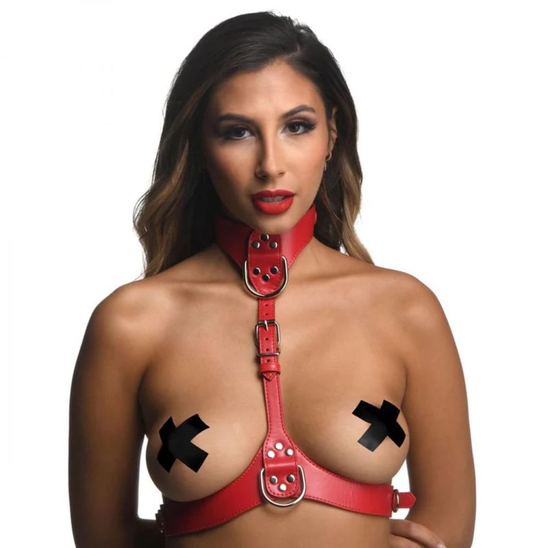 Red Female Chest Harness - M/L