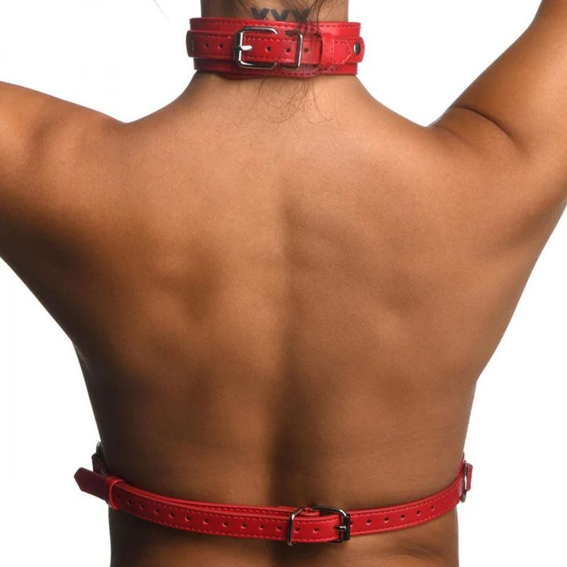 Red Female Chest Harness - M/L